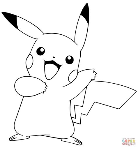 coloring pages pokemon pikachu|163 Pikachu Coloring Pages